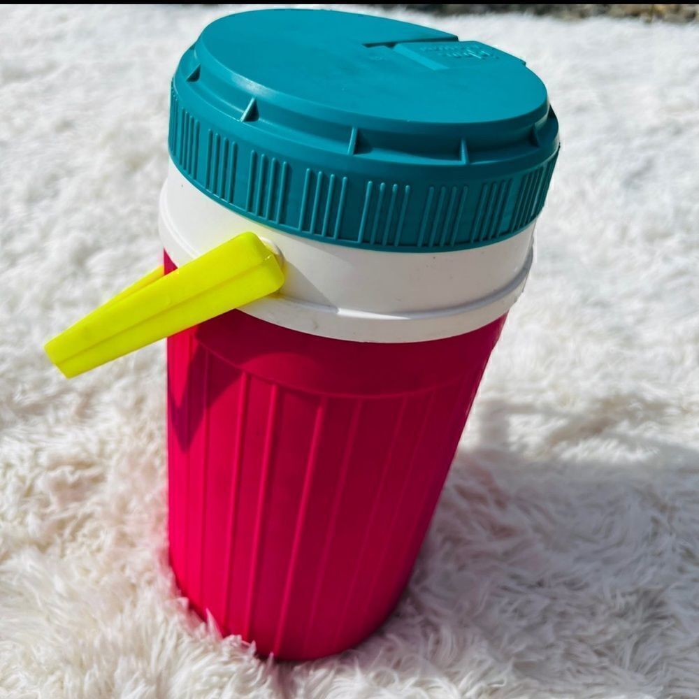 Retro Multicolored 1/2 Gallon Igloo Water Jug Cooler